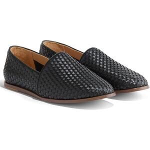 Nisolo Alejandro Mens Woven Slip-on Loafer US 10 Black Leather NIB